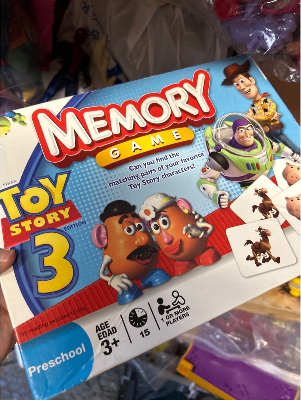 Toy Story 3 Memory Game Preschool Matching Pairs Board Game